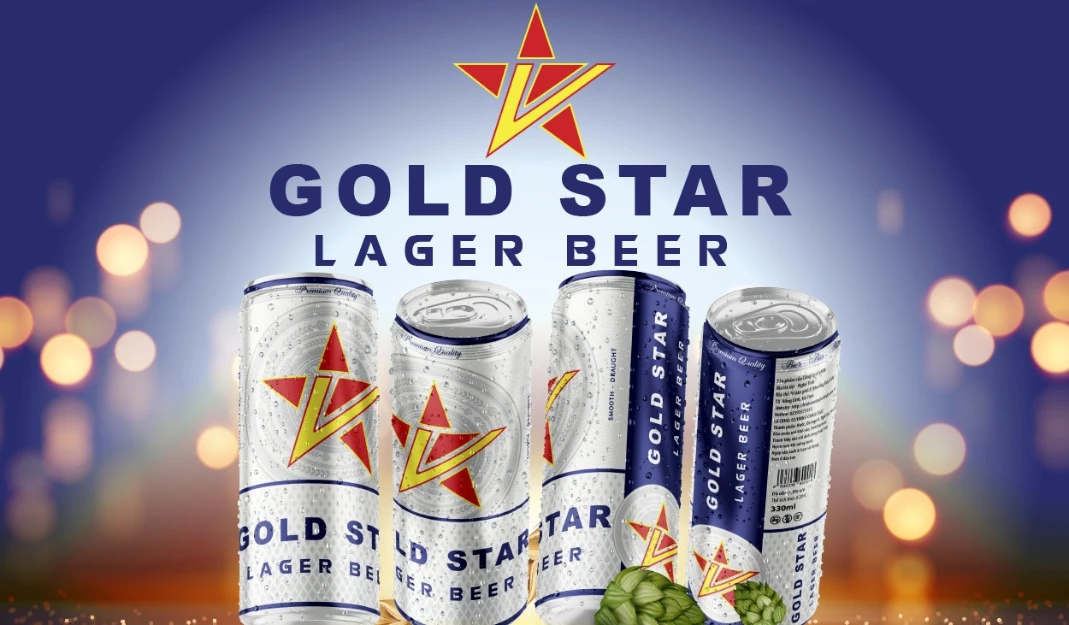 Bia Gold Star Lager Nhẹ nhàng, dễ dàng thường thức